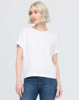 DUER - T-SHIRT DOLMAN PURE PIMA - BLANC - PÉ26