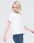 DUER - T-SHIRT DOLMAN PURE PIMA - BLANC - PÉ26