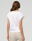 DUER - T-SHIRT DOLMAN PURE PIMA COL V - BLANC