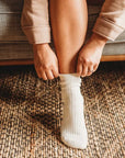 Q FOR QUINN - CHAUSSETTES CÔTELÉES - NATUREL