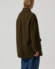 BRIXTOL TEXTILES - EDIE COAT - BROWN - FW25