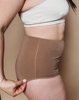 Q FOR QUINN - CULOTTE TAILLE HAUTE - NUDE FONCÉ
