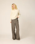 CHLO - PANTALON ZAHO - TWEED GRÈGE - AH26
