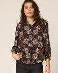 CHLO - HAUT JUNE - FLEURS NOIR - AH26
