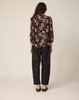 CHLO - HAUT JUNE - FLEURS NOIR - AH26