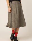 CHLO - JUPE AMBER - TWEED GRÈGE - AH26