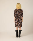 CHLO - ROBE EMMA - FLEURS NOIR - AH26