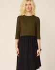 CHLO - PEARL DRESS - MAX RIB OLIVE - FW26