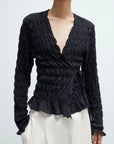 CORDERA - CARDIGAN MERINO CROISÉ - ANTHRACITE - RESORT26