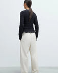 CORDERA - CARDIGAN MERINO CROISÉ - ANTHRACITE - RESORT26