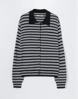 CORDERA - CARDIGAN POLO EN MERINO - RAYÉ - RESORT26