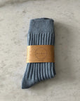 BILLY BAMBOO - CHAUSSETTES HAUTES EN COTON COTELÉ - PASTEL