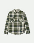 BRIXTON - VINTAGE BOWERY SHIRT - GREEN/BLUE - AH25