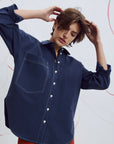 EVE GRAVEL - CHEMISE MALABOU - MARINE - AH25