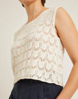 NAIF - JANNE SWEATER - IVORY - SS26