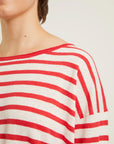 NAIF - FREDDIE SWEATER - RED/IVORY - SS26