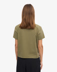 COLORFUL STANDARD - T SHIRT BOXY SHORT - DUSTY OLIVE