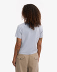COLORFUL STANDARD - T SHIRT BOXY COURT - BLEU POLAIRE