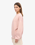 COLORFUL STANDARD - CHANDAIL COTON OUATÉ SURDIMENSIONNÉ - ROSE DÉLAVÉ