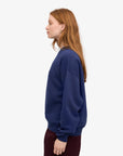 COLORFUL STANDARD - OVERSIZED COTTON SWEATER - NAVY BLUE