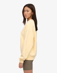 COLORFUL STANDARD - CHANDAIL COTON OUATÉ SURDIMENSIONNÉ - JAUNE PALE
