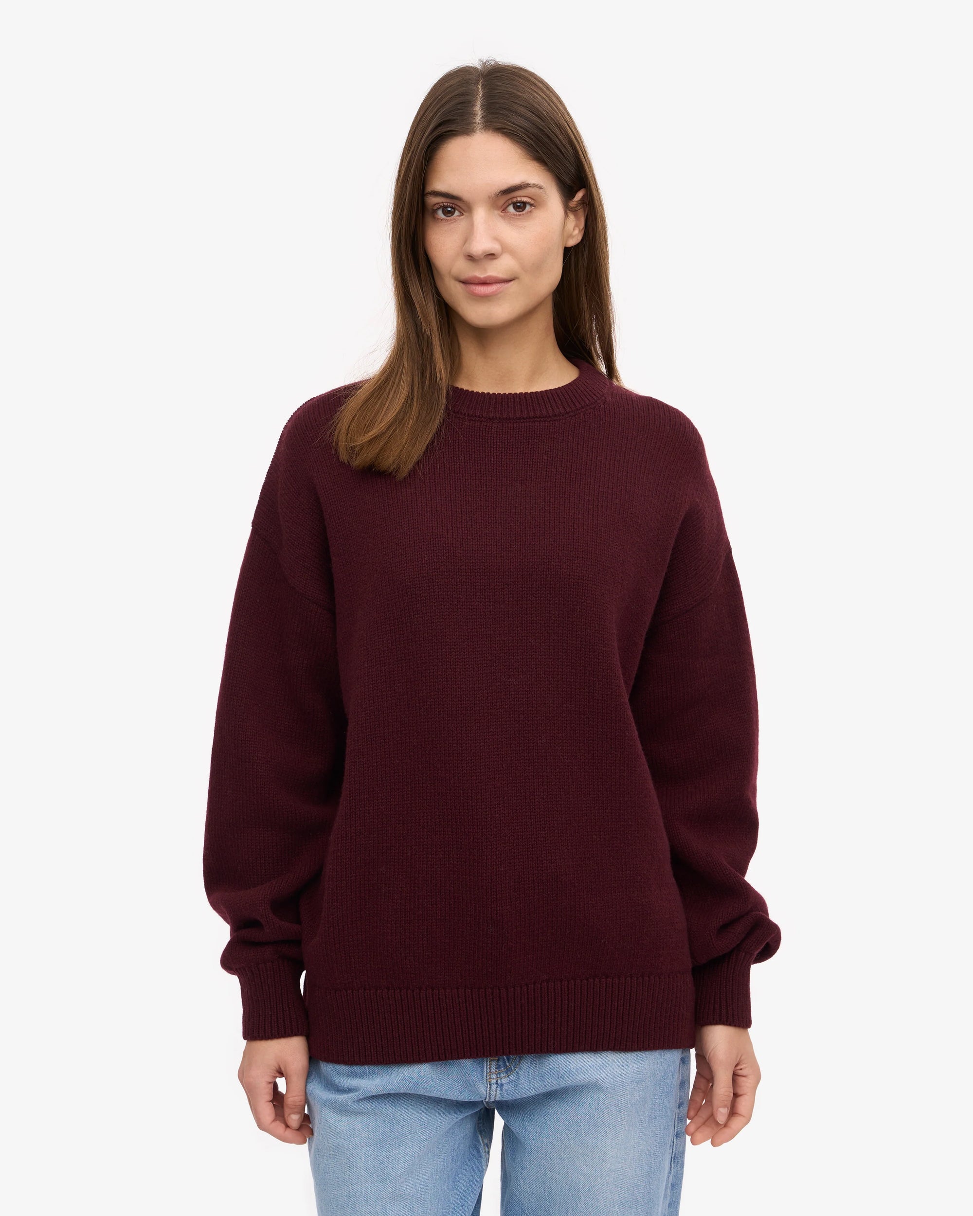 COLORFUL STANDARD - CHANDAIL MÉRINO SURDIMENSIONNÉ - OXBLOOD RED