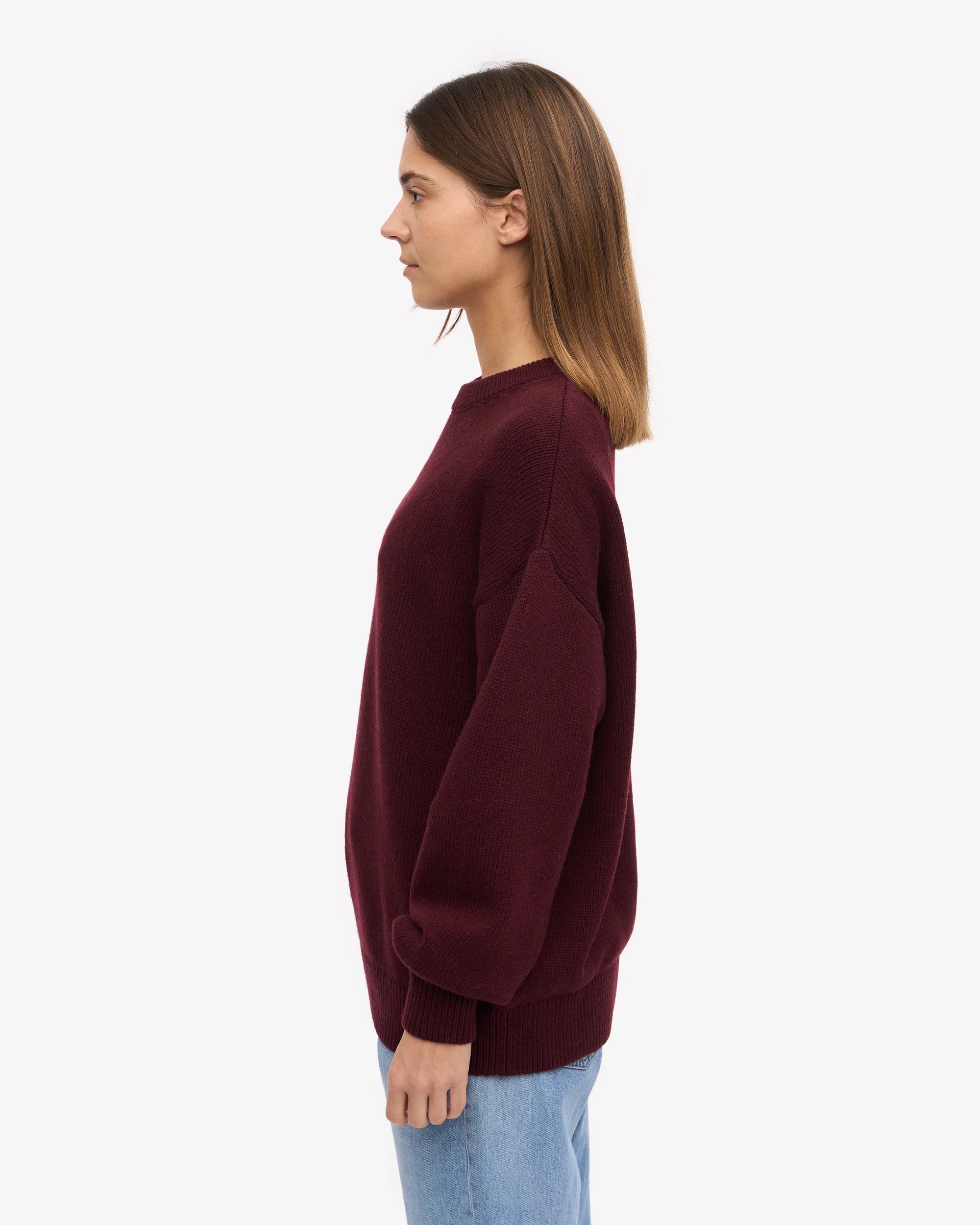 COLORFUL STANDARD - CHANDAIL MÉRINO SURDIMENSIONNÉ - OXBLOOD RED