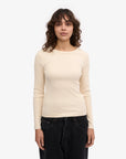 COLORFUL STANDARD - ORGANIC RIB LONG SLEEVE T-SHIRT - IVORY WHITE