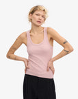 COLORFUL STANDARD - RIB TANK TOP - FADED PINK