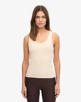 COLORFUL STANDARD - CAMISOLE COTELÉ - BLANC IVOIRE