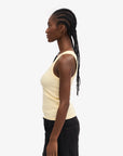 COLORFUL STANDARD - CAMISOLE COTELÉ - JAUNE PÂLE