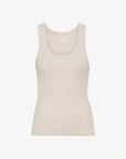 COLORFUL STANDARD - CAMISOLE COTELÉ - BLANC IVOIRE