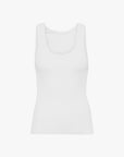 COLORFUL STANDARD - CAMISOLE COTELÉ - BLANC OPTIQUE