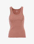 COLORFUL STANDARD - RIB TANK TOP - ROSEWOOD MIST