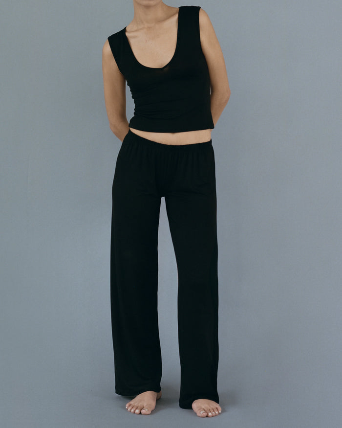 KYE INTIMATES - PANTALON DE NUIT RECLINE - NOIR