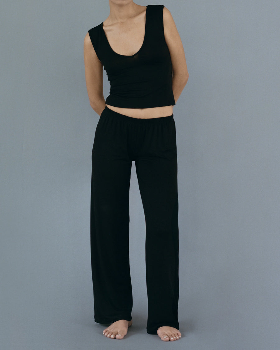 KYE INTIMATES - PANTALON DE NUIT RECLINE - NOIR