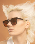 SPITFIRE - TEDDY BOY SUNGLASSES - BLACK/BROWN