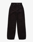 DR DENIM - PANTALON DONNA - VELOURS COTELÉ NOIR - AH25