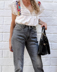 ELEVEN THIRTY - ANNI LARGE BAG - BLACK LEATHER