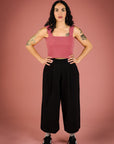 MERCEDES MORIN - PANTALON PALOMA 7/8 - NOIR - PÉ25