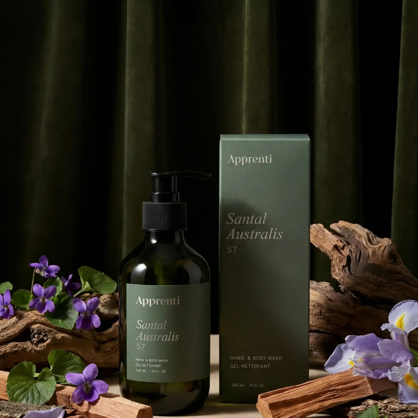 APPRENTI - GEL NETTOYANT POUR LE CORPS &amp; LES MAINS - SANTAL AUSTRALIS 57