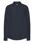 COLORFUL STANDARD - OVERSIZED LINEN SHIRT - NAVY