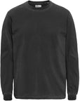 COLORFUL STANDARD - T-SHIRT SURDIMENSIONNÉ MANCHES LONGUES - NOIR DÉLAVÉ