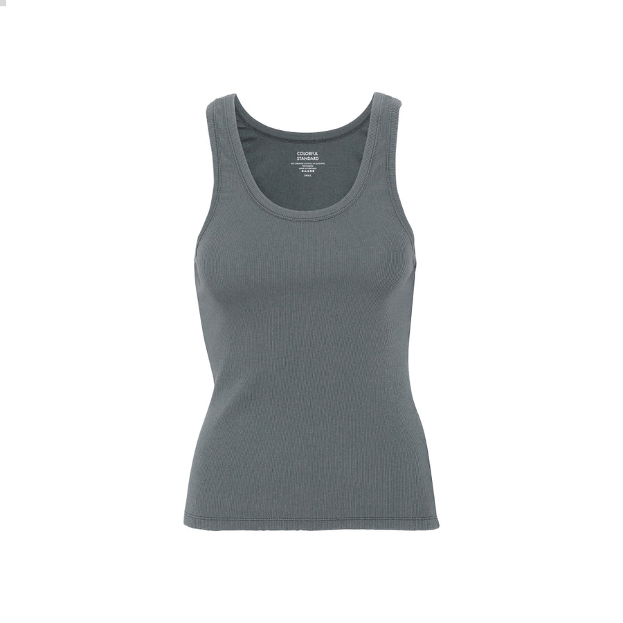 COLORFUL STANDARD - RIB TANK TOP - GREY STORM