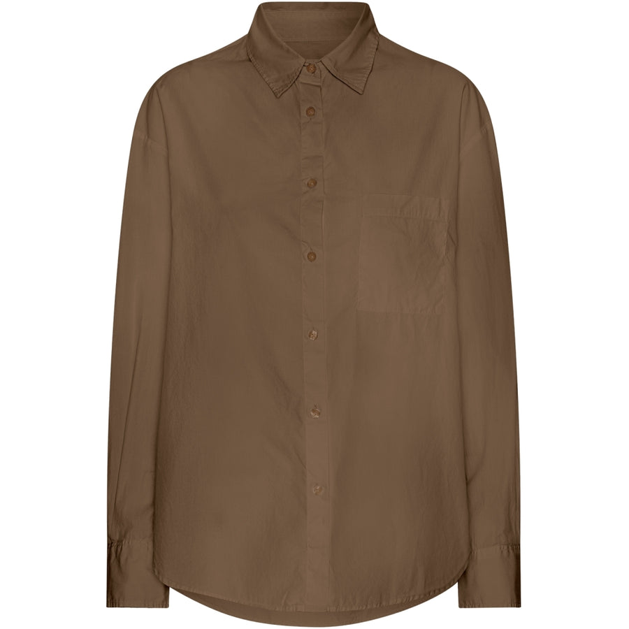 COLORFUL STANDARD - ORGANIC OVERSIZED SHIRT - CEDAR BROWN