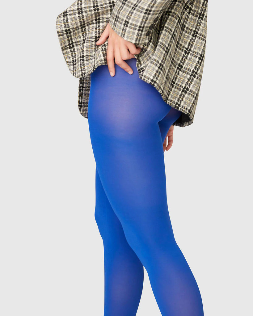 Bright blue tights outlet