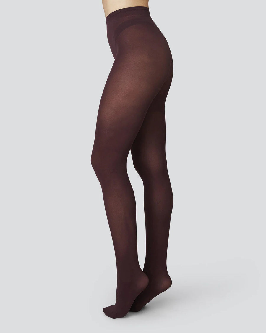 SWEDISH STOCKINGS - OLIVIA TIGHTS - BORDEAUX