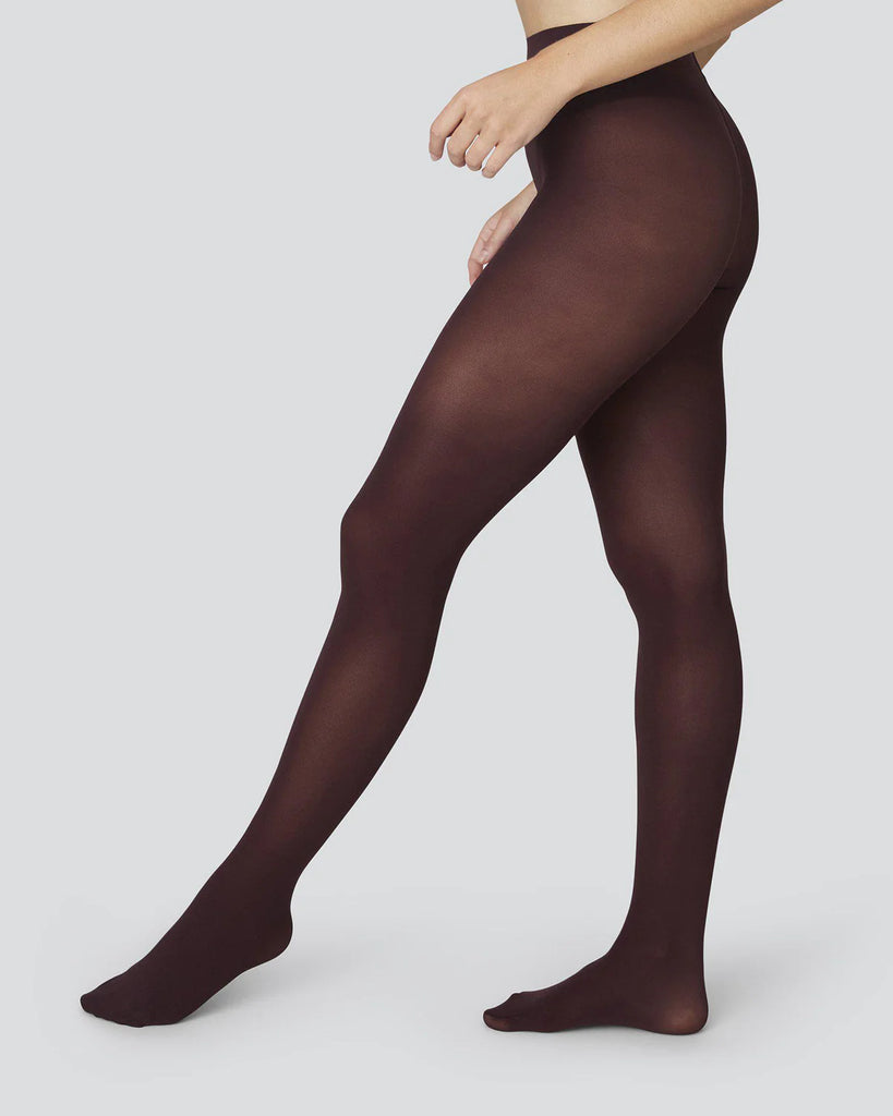 SWEDISH STOCKINGS - COLLANT OLIVIA - BORDEAUX