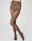 SWEDISH STOCKINGS - ROSA LACE TIGHTS - DARK BROWN