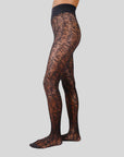 SWEDISH STOCKINGS - LO LACE TIGHTS - BLACK